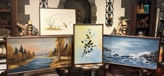 Thermal Art Inc. 150 Electric Wall Heater, Vintage, Mid Century, Oil Paintings