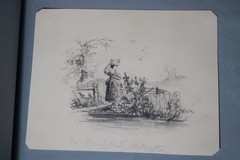 IMPORTANT EARLY AMERICAN FRIENDSHIP PAINTING ALBUM Mary Balmanno Eliza Quincy +