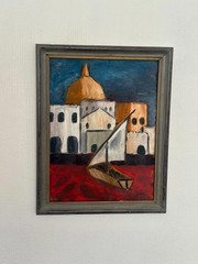 Original Swedish Oil on Panel “Southern Motif” –by Malte Nyberg Tolf – 49 ×39 cm