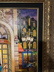 Arkady Ostritsky Beautiful “Charlot Restaurant Original SIGNED 33 1/2”X 28”