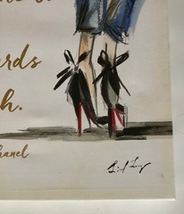 Vintage Colleen Karis Canvas Painting • Paris Wall Art Signed Liesl Long