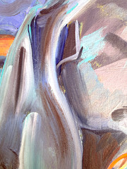 Blue Weimaraner Original Oil Painting Dog Portrait „Last Light“ OOAK 11×14