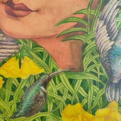 „Women & nature“ WASH PAINTINGS Original Unframed art 28″ x 19″