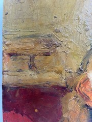 MID CENTURY MODERNIST MCM ABSTRACT FIGURATIVE STILL LIFE MODERNISM OIL PAINTING