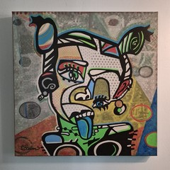 Miley Cyrus Painting – Original Painting 24″x24″ By CBaum Artist