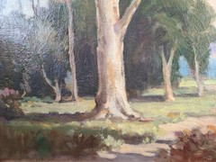 Vintage Plein Air Oil Painting 1950’s California Bay Area Coastal Scene