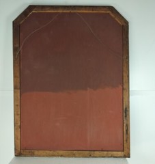 Very Large Antique Painting Oil on Wooden panel Crucifixion after Antoon Van Dyc