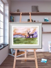 Trio Of Friends Contemporary Expressionist Original Acrylic Painting 9×12 Paper