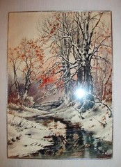 Original Watercolor Painting Warren Baumgartner 1894-1963 American