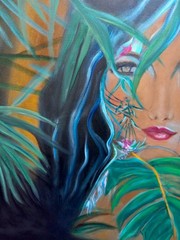 HAWAII ARTIST „SEDUCTION“ OVERSIZE PAINTING ONE OF A KIND