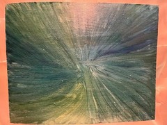 BLESSED#317 Abstract 11×14 Original Oil Canvas Board Colorful Art