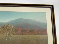 Robert Blazek Connecticut Artist Acrylic/Paper Forgotton Valley, (Dudleytown)