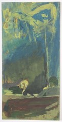 Anatoli Dovzhenko (1932-1991) „Lenin & Herbert Walles in Kremlin“ 2 temperas (1)