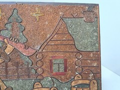 Vintage Wall Art Panel Painting At the Pike’s Command Emelya Fairy Tales Decor
