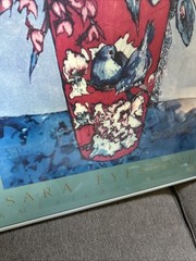 Sara Eyestone “American Batik” Floral painting
