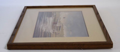 Framed Watercolor Painting Steam Boat „Louise“ 1982 Ted Brennan