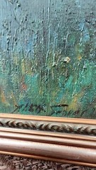 ABBOTT FULLER GRAVES Kennebunkport Doorway, Hand Enhanced, Framed, Certified
