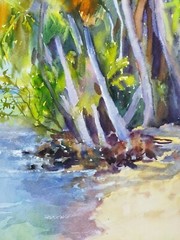 Hawaii painting, Original landscape impressionism art, seascape wall art