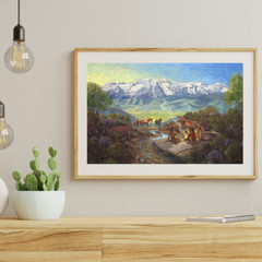 The Legend of Timpanogos, Oil Painting, Native, Famous Art, Giclee, Best Seller
