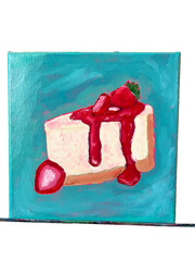 „Strawberry Verdict“ Oil Painting