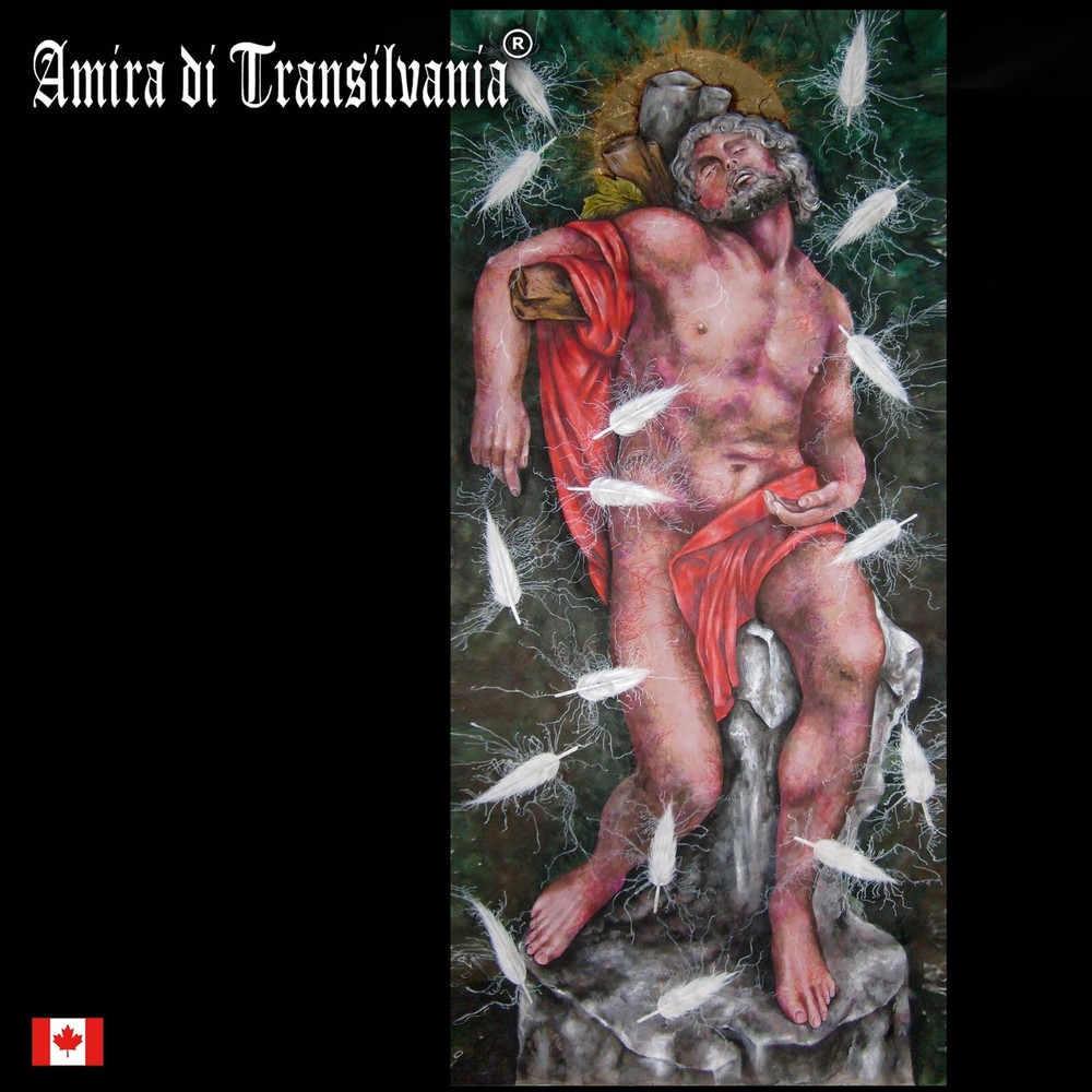 religious art sacred painting contemporary modern saint sebastian man portrait