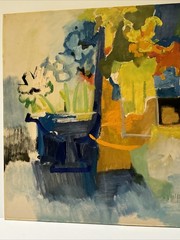 Mid Century Painting Modernist Abstract Expressionism Cubist Cubism STILL LIFE