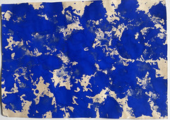 Yves Klein Blue French Arte Abstract Painting Art Monochrome French Signed B90