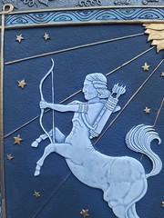 Friar Crafts England ZODIAC Framed Art D. HAND PAINTED SAGITTARIUS ASTROLOGY