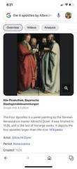 Vtg Painting On Canvas Museum Repro The 4 Apostles By Albrecht Durer 22.5″x 19.5