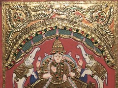 Tanjore Indian painting Laxmi Ji Tanjore art small Size 12×16 Inch