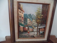 Henry Rogers Paris Painting Signed Framed 14.5 X 12.5″ OIL ON BOARD?