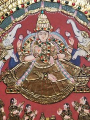 Tanjore Indian painting Laxmi Ji Tanjore art small Size 12×16 Inch