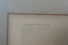Antique 1895 HC Rost Water Mill Country River Landscape Etching 31″