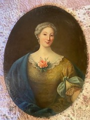 Painting oil painting Italy portrait woman girl flowers peasant girl nobles