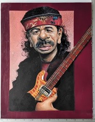 Carlos Santana Original Oil Painting Art by Paul Alexander 11″ x 14″