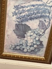 Vintage Winterle Olson Painting On Board Ornate Gold Frame 23×11 Rectangular