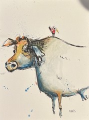Faris -Field Notes 2 #22 – 9×12 : Neo Expressionism Original Artwork on paper