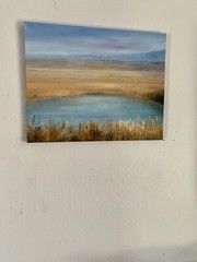NEW LANDSCAPE OIL PAINTING 16x20inches OIL ON CANVAS BY GINA VANN UNFRAMED