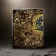 Canvas Painting 16 X 20 Acrylic Hand Painted Earthtones Titled Serenity Signed
