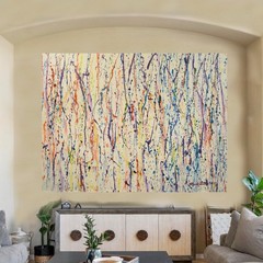 Mark Little Original Giant Profesional Painting 84”X62” (7 Foot) Abstract Modern