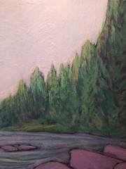 Original Impressionist 8×10 Landscape Wall Art Acrylic Panel Warm Earth Signed