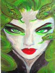ATC ACEO Women In Art – MEDUSA Abstract Art