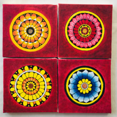 New Modern Abstract Colorful Sri Lankan Traditional Canvas Painting Home Decor