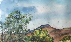 Watercolor Original Painting Highlands, Scotland 12″ x 16″ NOT A PRINT
