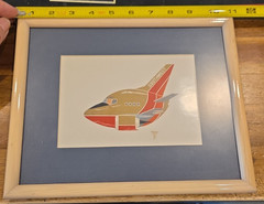Vintage Southwest Airlines Plane by Hurley Signed, Framed, Matted 1993 Art Print