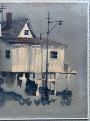 Ritchie Benson Watercolor – Shackford and Gooch Lobster Shack, Coastal Maine