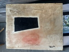 Vintage Abstract With texture Signed