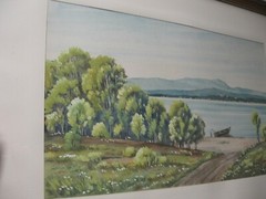 German Southern Bavarian Dessien Oil Acrylics & Watercolor Painting by L. Becker