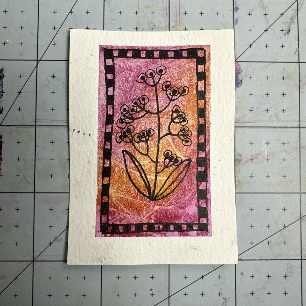 ACEO Original Art Card – Fractal Abstracts – 1K to OK #130