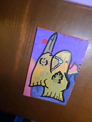 Original Art Woodstock Sell Out Bird Daddy Kane Bird Law Cartoon Lowbrow Peanutz